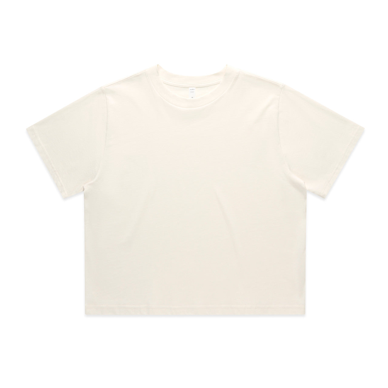Wo's Classic Crop Tee - Ecru